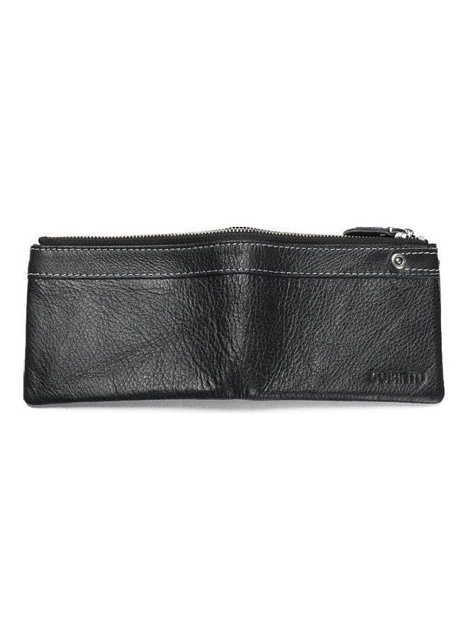 Beauenty Zipper Detail Leather Wallet Black  - Image 4