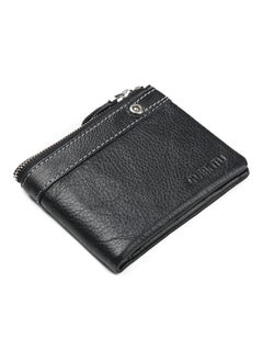 Beauenty Zipper Detail Leather Wallet Black  - Image 3