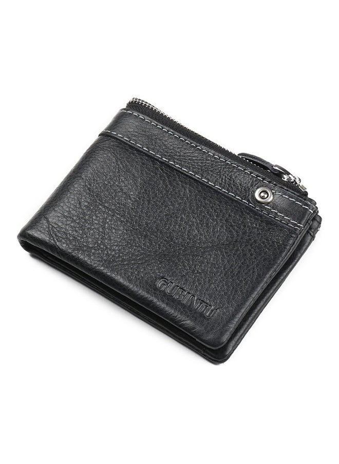 Beauenty Zipper Detail Leather Wallet Black  - Image 1