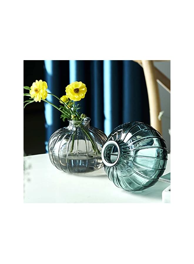 Green Tiger Vases Set of 3 Small Glass Flower Vases, Green, Mini Vases Glass Bottles, Modern Home Decor, Vases Decor for Table Centre, Wedding, Bedroom, Christening, Birthday, Mother's Day Gift - Image 4