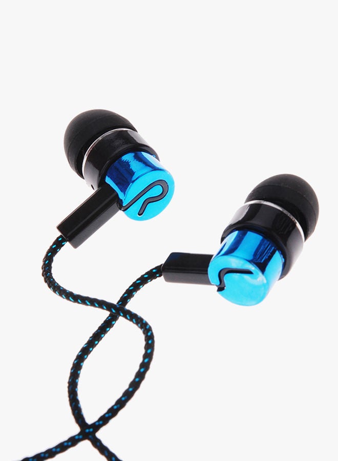NIBEMINENT Stereo In-Ear Earphones With Mic Black/Blue - Image 3