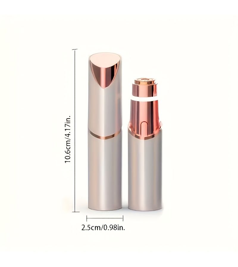 2 In 1 Rechargeable Facial And Eyebrow Hair Remover Trimmer Shaper With Nose Hair Trimmer Razor For Face Lips And Body Purple - Image 2
