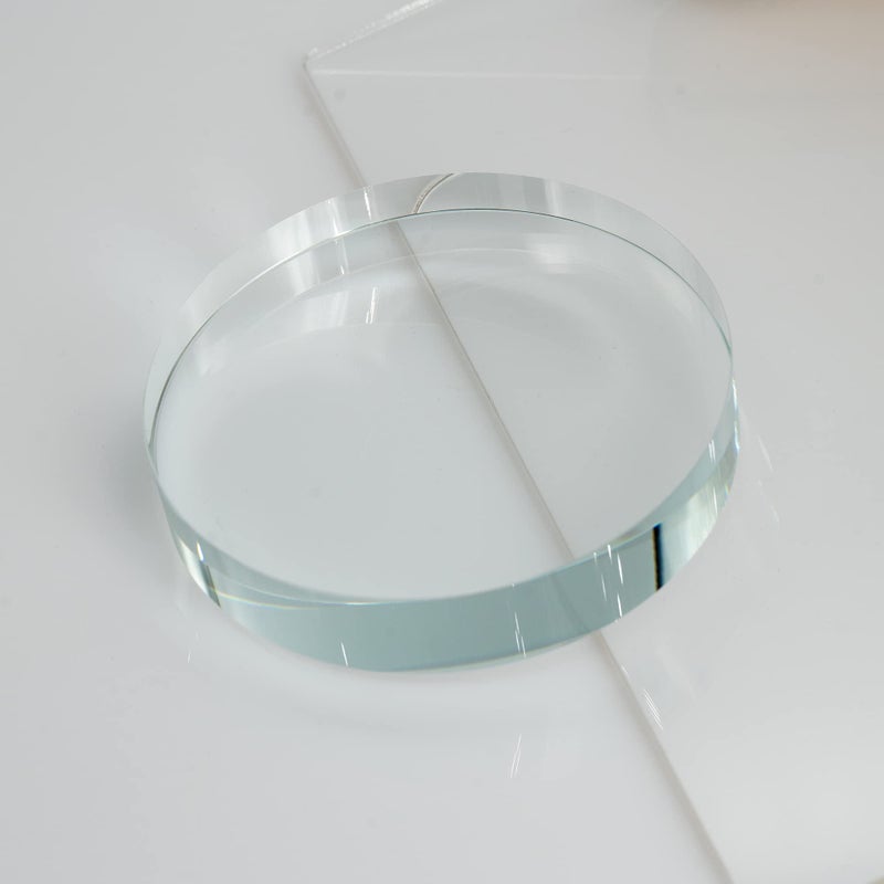 StayMax Clear Round Blank Glass Paperweight Glass Ornaments for Crafts