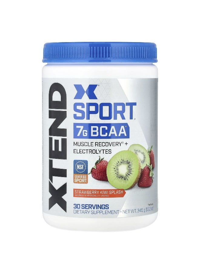 XTEND XTEND, Sport®, 7G BCAA, Strawberry Kiwi Splash, 12.2 oz (345 g)  - Image 1