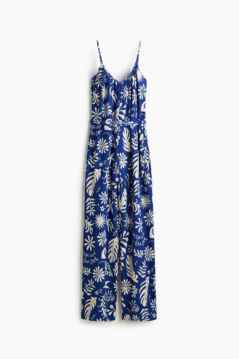 H&M  Tie-belt jumpsuit for Women | Best Price UAE