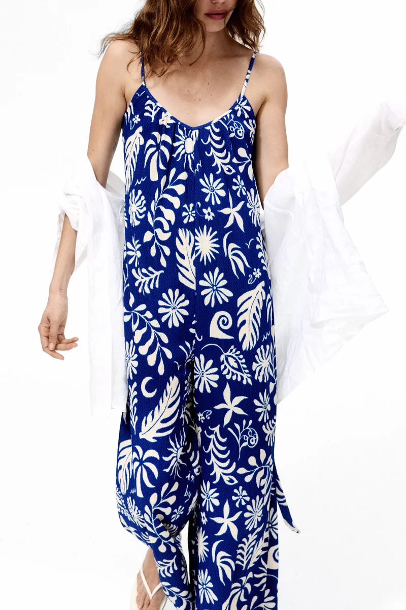H&M  Tie-belt jumpsuit for Women | Best Price UAE