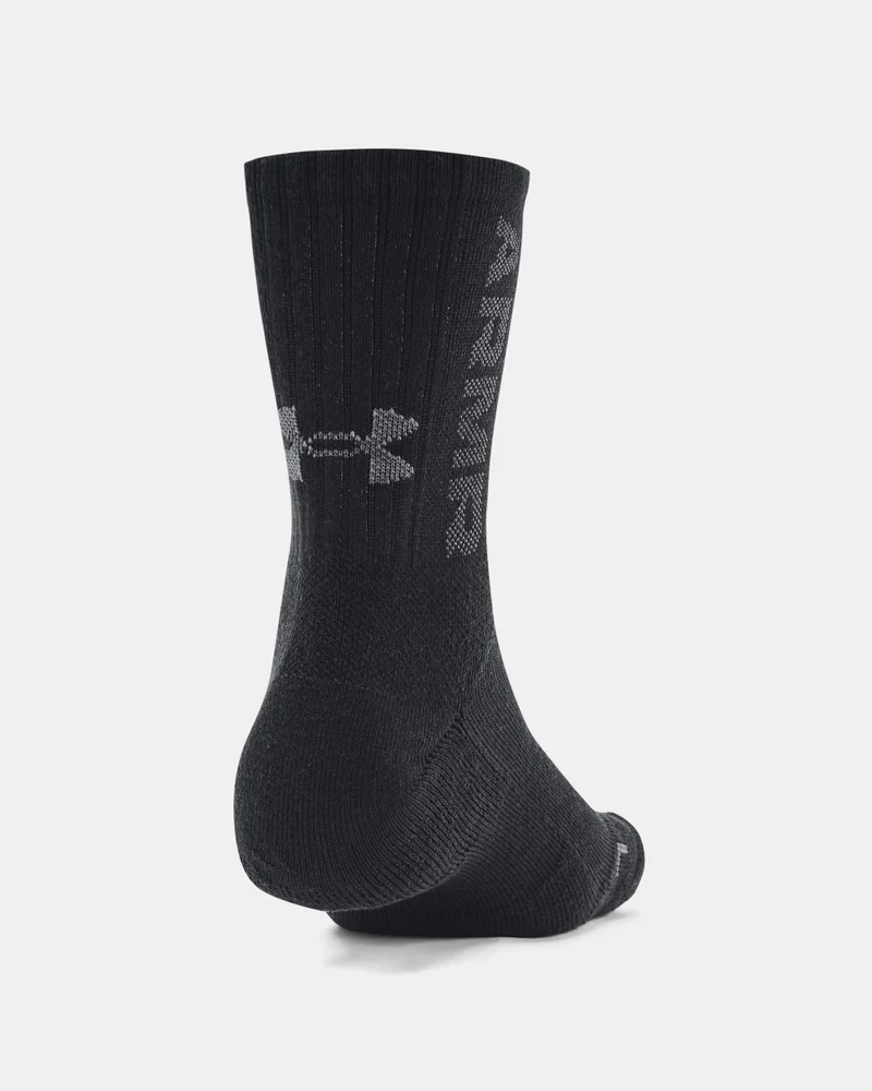 Under Armour Black 3-Maker Mid-Crew Training Socks (3 Pairs)  | Best Price UAE