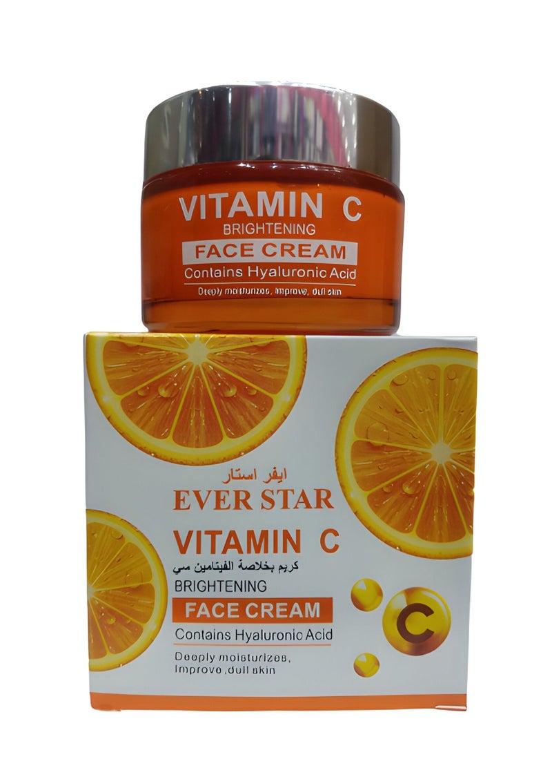 Face Cream with Vitamin C Extract For a Leading and Antioxidant Protection Protects the Skin From the Effects of Aging and Gives Softness and Superior Freshness 50 Grams