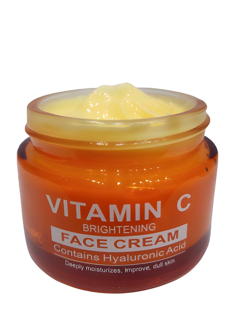 Face Cream with Vitamin C Extract For a Leading and Antioxidant Protection Protects the Skin From the Effects of Aging and Gives Softness and Superior Freshness 50 Grams