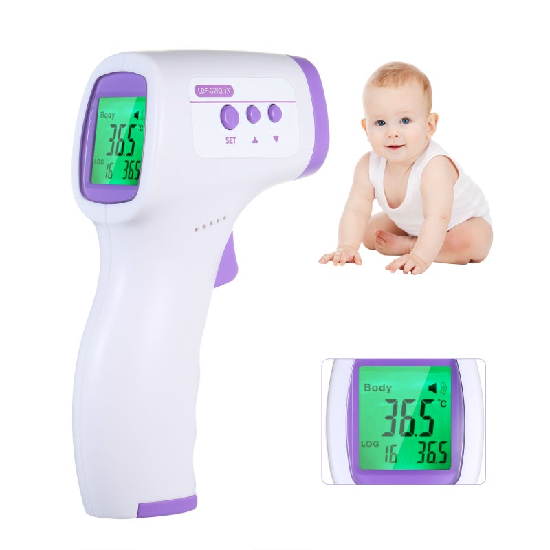 Infrared Thermometer Non-contact 1.3-inch LCD Backlight Display - Dual Body & Scan Mode Digital Thermometer for Household And Medical Temperature Measurement - Image 1