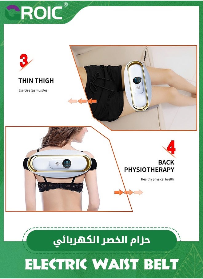 GROIC Slimming Belt, Heating fitness equipment,Weight Loss Machine for Women, Adjustable Vibration Massage, 3 Massage Modes,Belly Fat Burner,Waist Massager  - Image 3