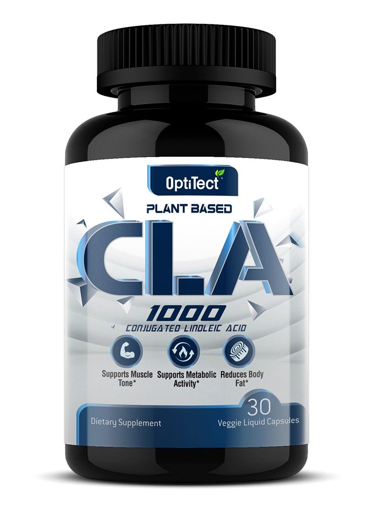 OptiTect Cla 1000 Plant Based Supports Metabolic Activity, 30 Vegan Liquid Capsules, 1000 Mg  - Image 1