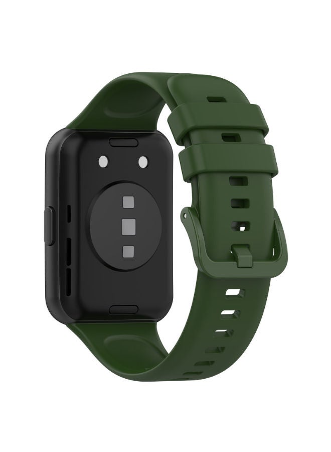 SHOPI Silicone Strap Compatible with Huawei Watch Fit2 Fit 2 Soft Waterproof sport band ,Wristband Soft Silicone Gel Watch Band for Men Women - Image 1