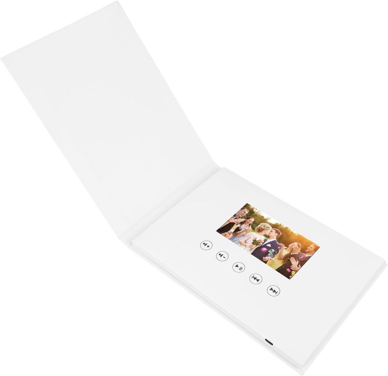 Zunate Video Greeting Card 720P HD Video Playback, 4GB Portable Video Book for Wedding Videos, Corporate Ads, Holiday Gifts and Product (4.3 Inch 500mAh Li Ion Battery) - Image 1