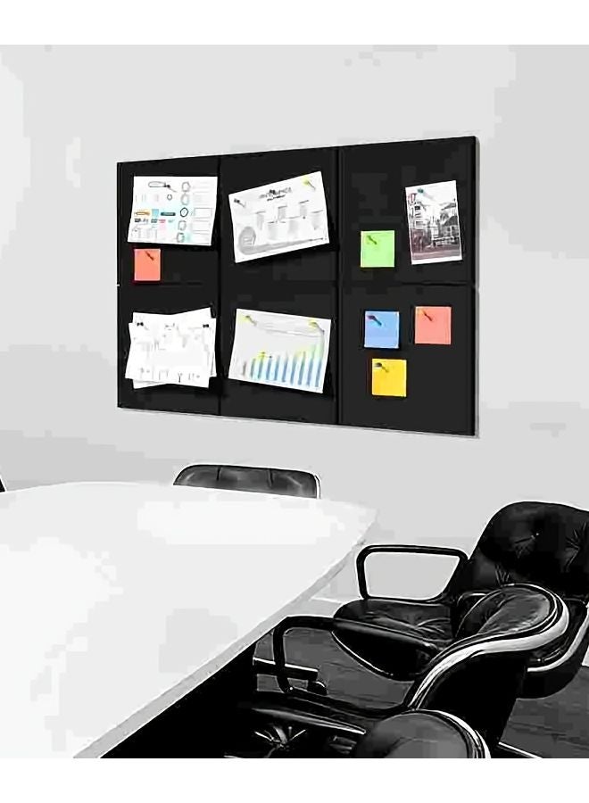 3pcs Silvery Grey Cork Felt Wall Tiles Push Pin Bulletin Boards Damage Free Installation - Image 3