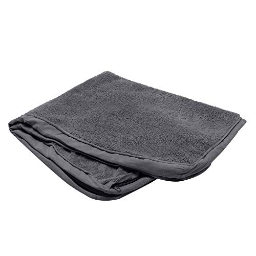 Furhaven Replacement Dog Bed Cover Terry Suede Mattress Machine Washable Gray Jumbo Plus XXLarge - Image 1