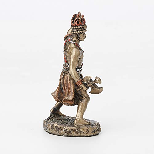 Veronese Design 3 1/2 Inch Chango Santeria Orisha God of Fire, Thunder, Lightening and War Cast Resin Hand Painted Antique Bronze Finish Statue Home Decor - Image 4