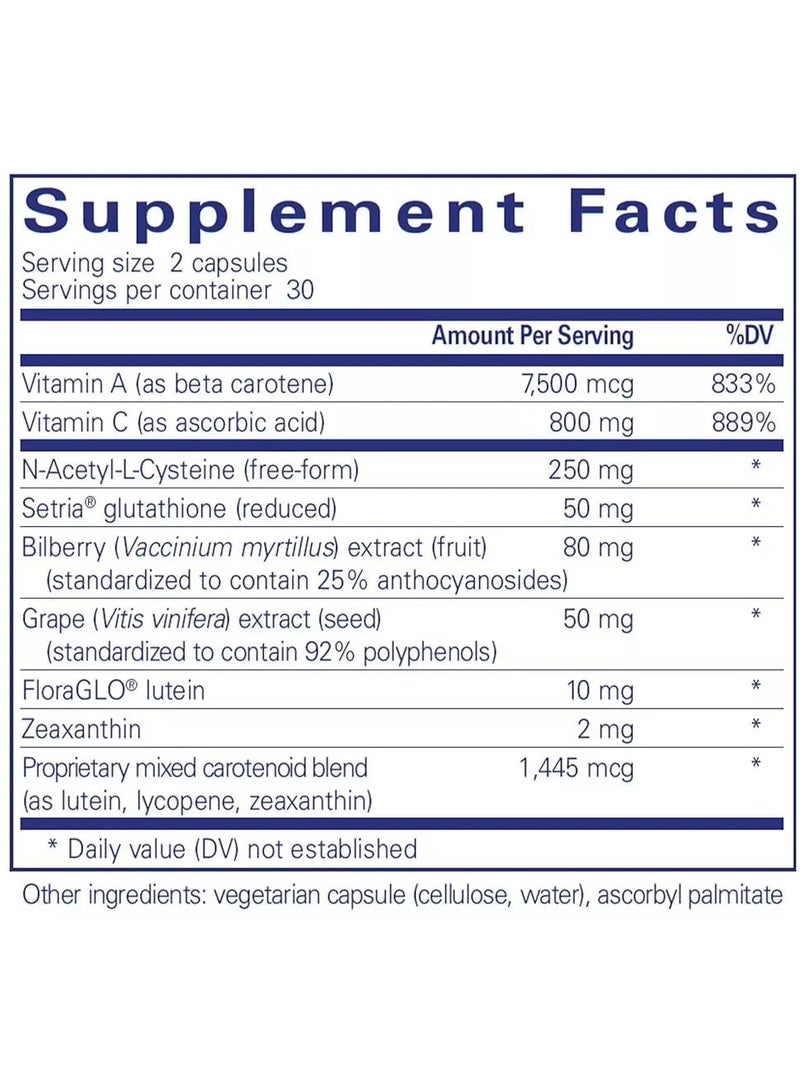 Pure Encapsulations Macular Support Formula* 60 Capsules - Image 2