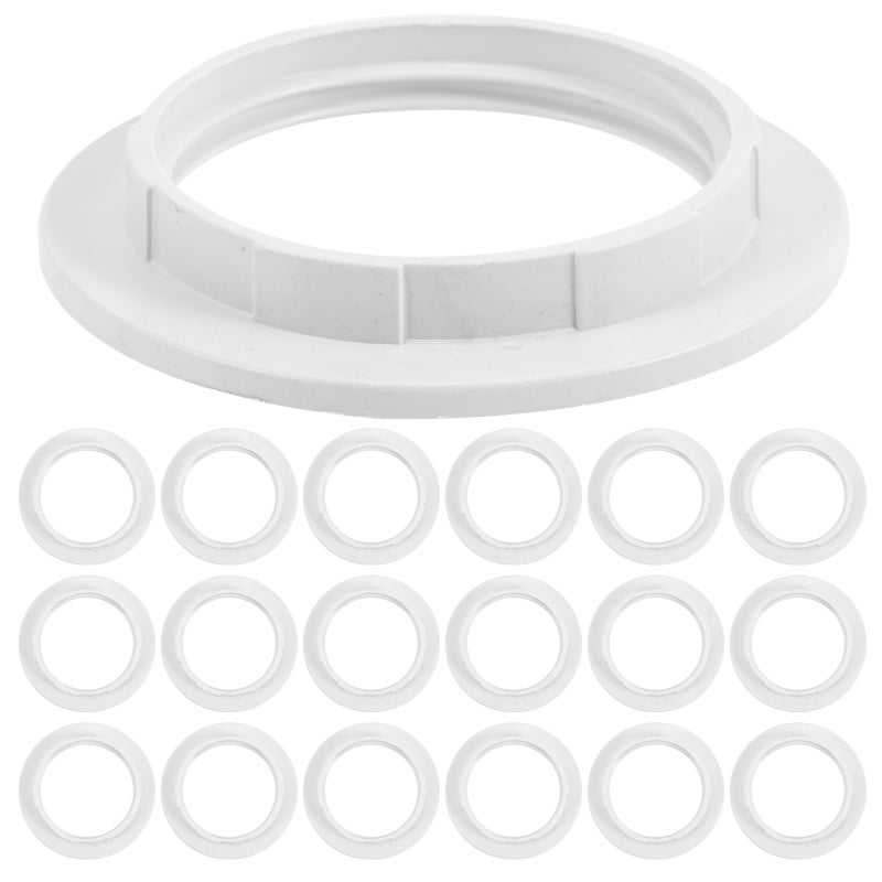 Lamp Shade Adapter Ring, Durable Plastic for E27 Lampshades, Easy Installation - Image 1