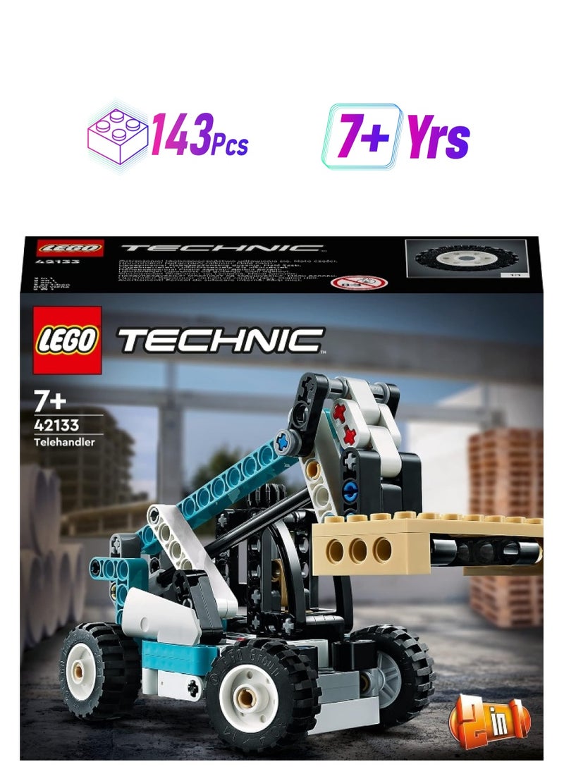 LEGO Technic Telehandler 42133 Model Building Kit (143 Pieces) - Image 1