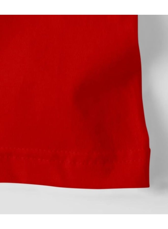 OPLU Store Men's Regular Fit Om Symbol with Yoga Pose Cotton Printed V Neck Full Sleeves Yoga Tshirt. Yoga, Exercise, Gym, Fitness, Om Symbol, Trending Tshirts, Pootlu. Red,Small - Image 3