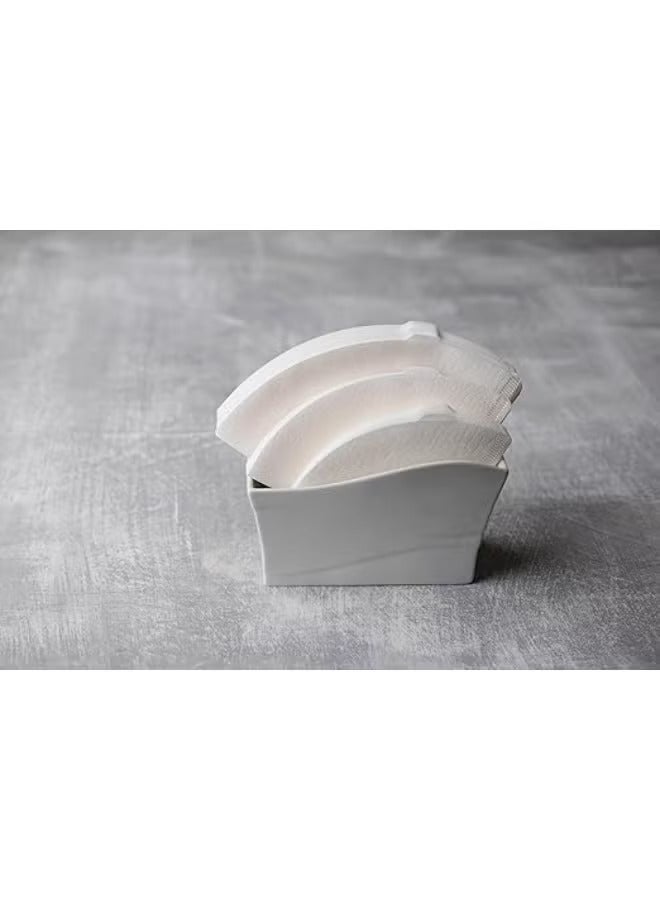 هاريو فلتر قهوة ورقي Hario V60 حجم 02 – 100 قطعة باللون الأبيض لتحضير القهوة المختصة - Image 2
