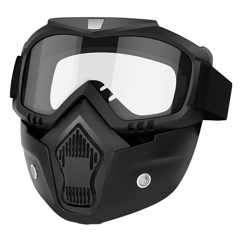 Asryd نظارات موتوسيكل ASRYD الصفراء نظارات دراجة نارية نظارات موتوكروس نظارات شمسية مقاومة للرياح نظارات ATV مقاومة للغبار نظارات سباق مقاومة للخدش (شفافة) - Image 1