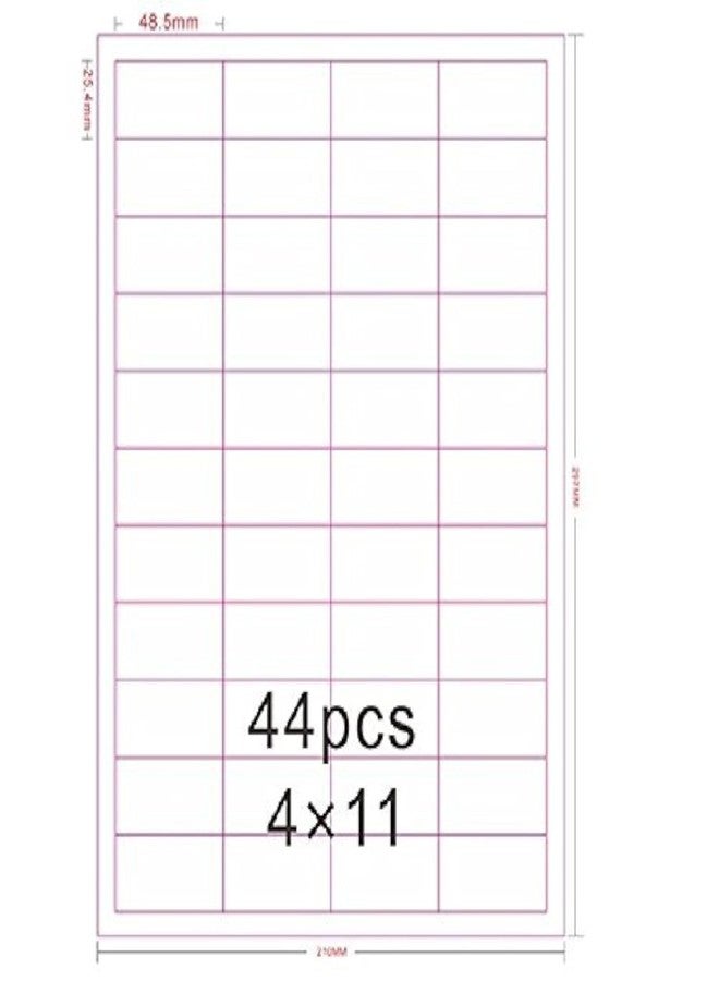 BESTeck_Amazon FBA Label 44-up Labels 48.5x25.4mm on A4 White Self Adhesive Shipping Mailing Stickers for Laser/Inkjet Printer, Amazon FBA Barcode Stickers (100 Sheets) - Image 1