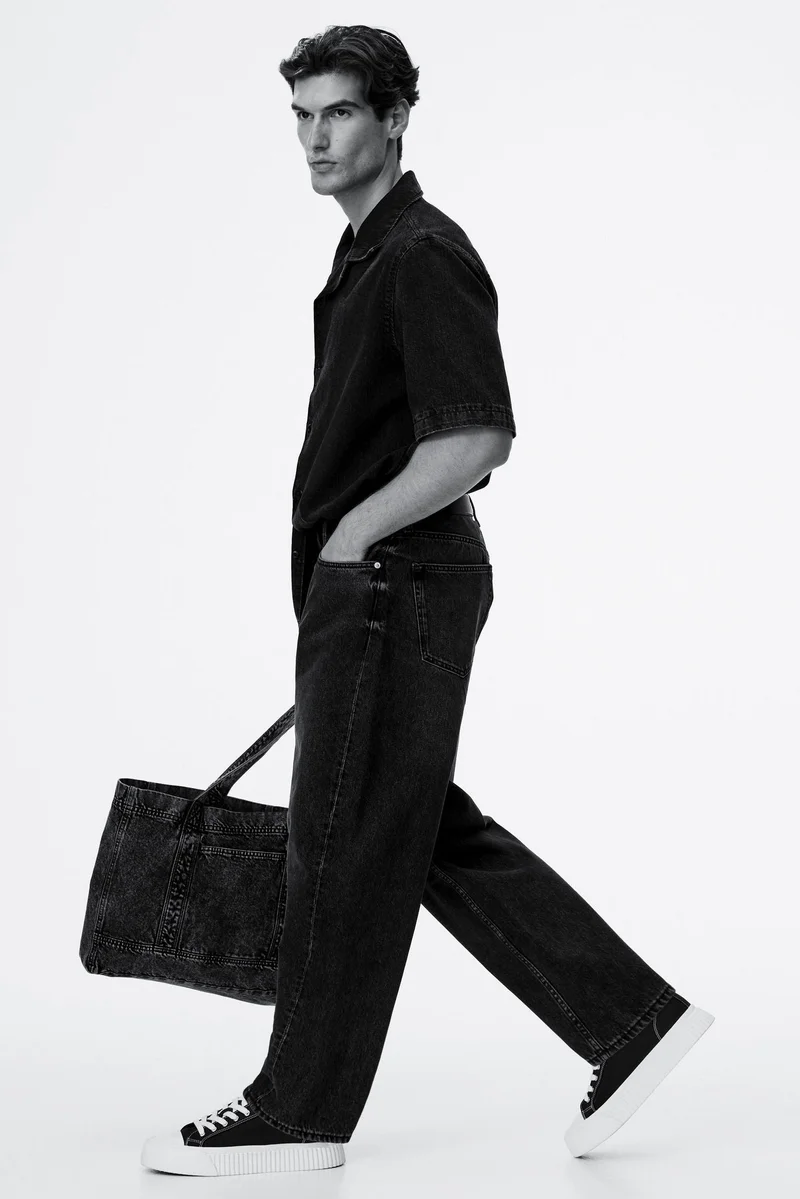 H&M  Barrel Loose Jeans for Men | Best Price UAE