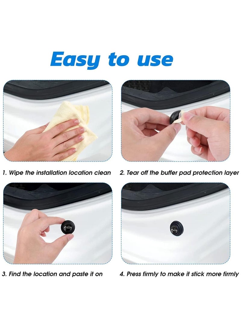 Generic 40PCS Car Door Shocks Absorber PVC Car Door Side Shock Absorbing Protection Stickers Silicone Sound Insulation And Shock Absorbing Gasket Fit For Car Gasket Parts Black - Image 4