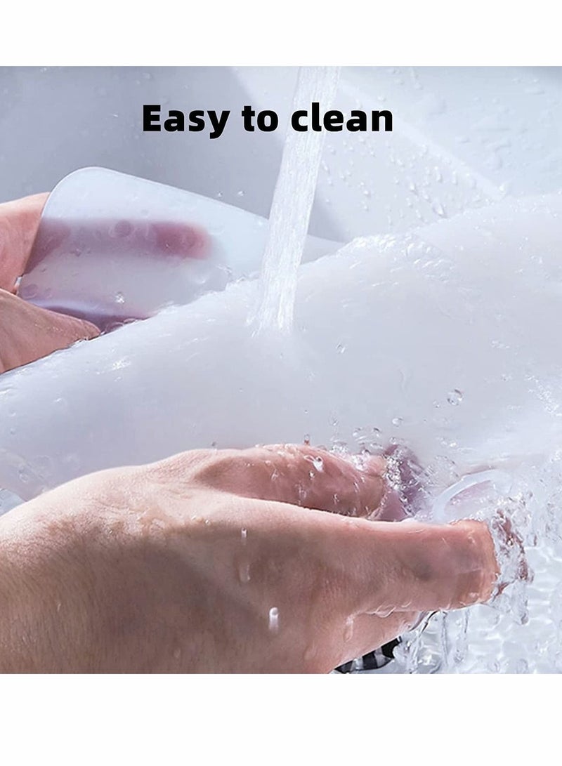 كابتن تيك Silicone Drain Cover White 8 in 20cm 2 Pcs Tub Stopper Floor Anti Odor Mat Drain Cover for Shower Floor Anti Cockroach Deodorizing Drain Cover Kitchen Seal for Kitchen Laundry Toilet and Else - Image 2