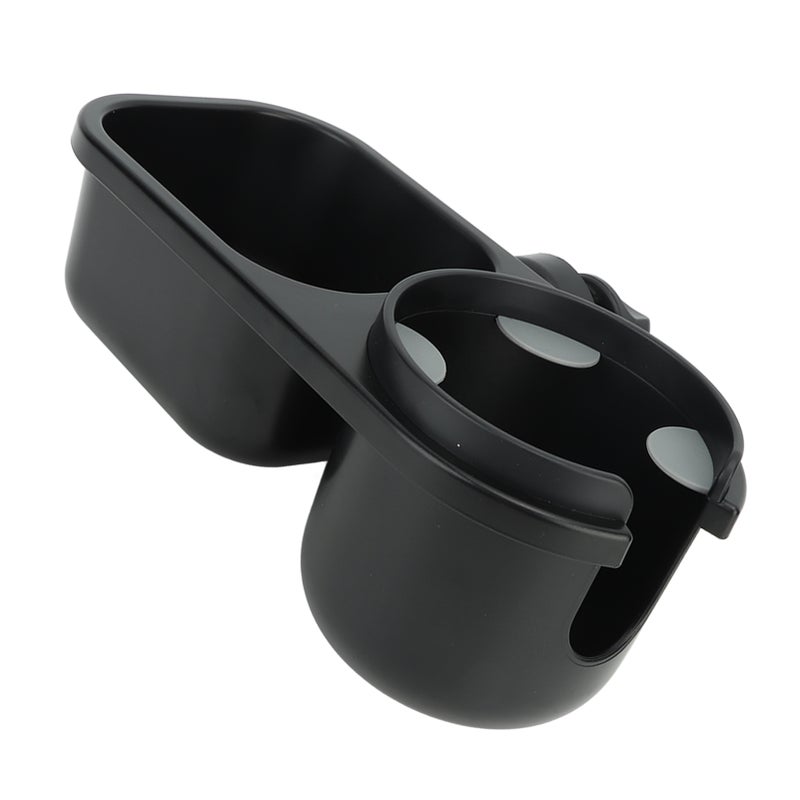 2 In 1 Stroller Snack Holder Universal Stroller Snack Catcher for Children Travel Daily Life Black - Image 5