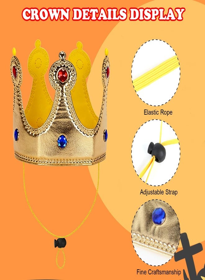 BWOGUE Large Dog King Cloak Costume, Halloween Dog King Crown and Cape Set, Adjustable Funny Pet King Prince Cloak Costume for Medium Large Dogs Queen Prince and Princess Cosplay - Image 4