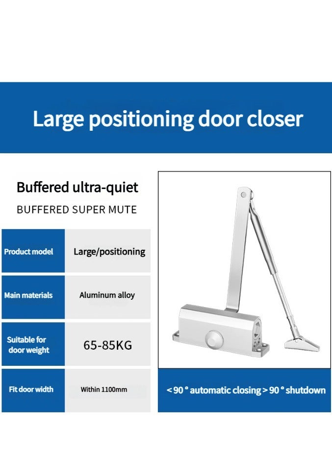 Flushrenic Automatic Door Closer,Automatic Door Closer Safety Spring Door Closer,Adjustable Quiet Door Closer , Heavy Duty Gate Closer,Residential and Light Commercial Use. - Image 2