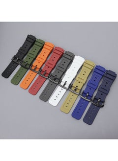 Arabest 1 x 5 pcs G-Shock GWM5610 DW-5600 DW6900 16mm Rubber Strap Blue 