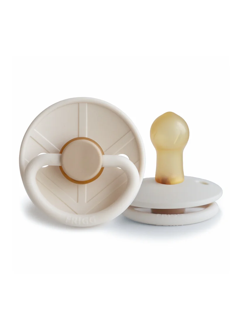FRIGG Little Viking Latex Baby Pacifier 0-6M 1-Pack Sigrid Cream - Size 1