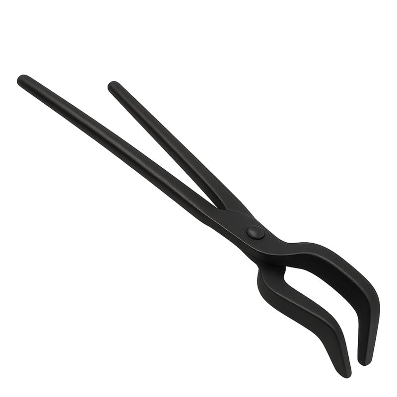 Simond Store 24 Blacksmith Tong Foundry Hinged Metal Tongs for Clay Graphite and Graphite Crucibles Heavy Duty Steel Tong for Metal Melting Refining Casting Gold Silver