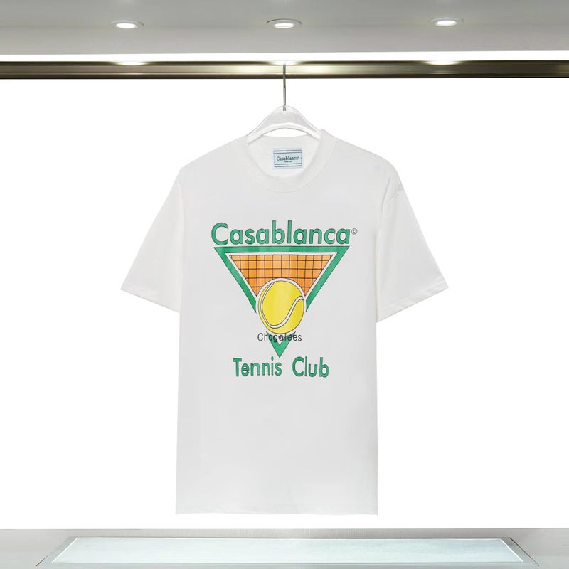 Casablanca Cotton Letter Print Tee Unisex 15 (digital printing) - Image 1