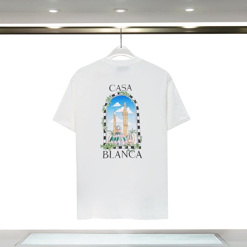 Casablanca Cotton Letter Print Tee Unisex 15 (digital printing) - Image 5