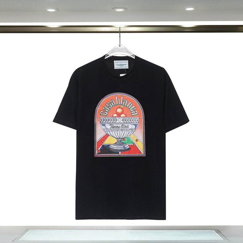 Casablanca Cotton Letter Print Tee Unisex 15 (digital printing) - Image 2