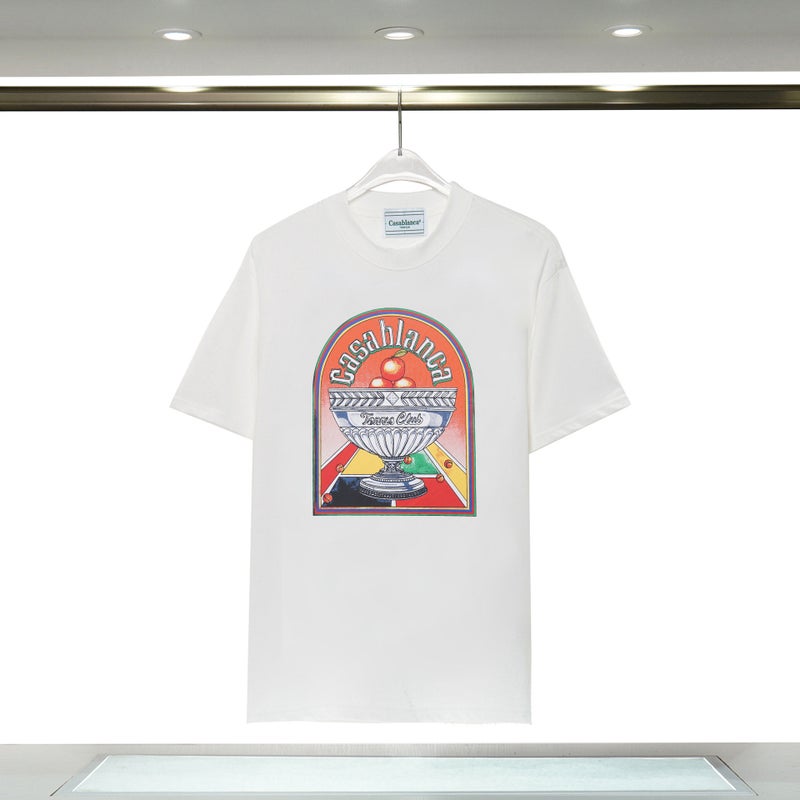 Casablanca Cotton Letter Print Tee Unisex 15 (digital printing) - Image 3