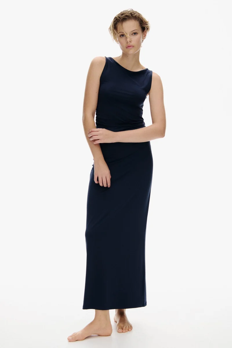 H&M Draped bodycon maxi dress