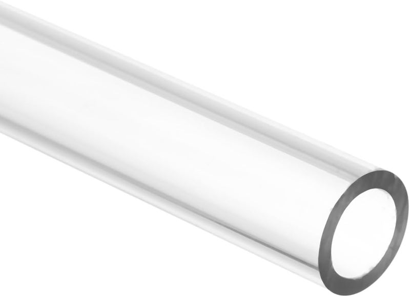 uxcell Clear Rigid Tubing 9mm(0.35") ID x 13mm(1/2") OD x 1Ft Length Round Plastic Polycarbonate Tube - Image 3