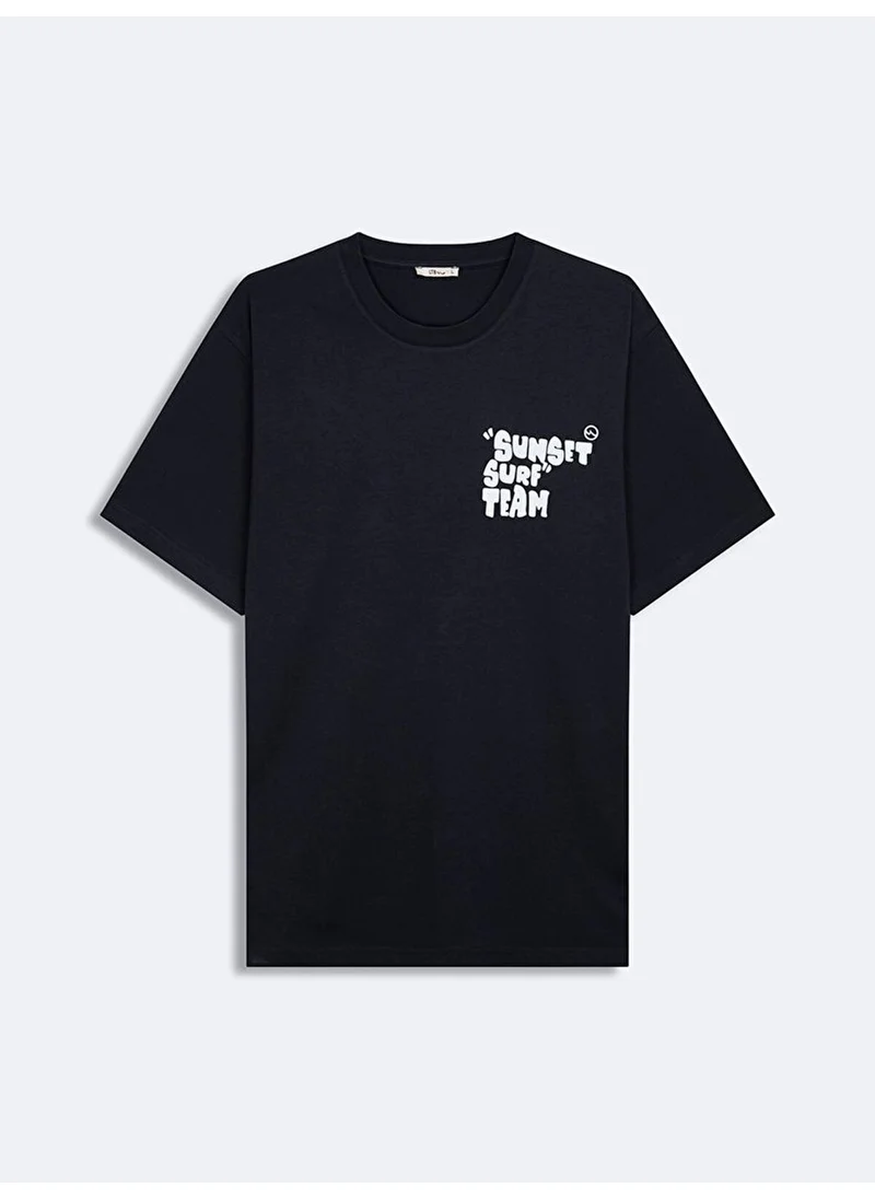 إل تي بي Navy Blue T-Shirt