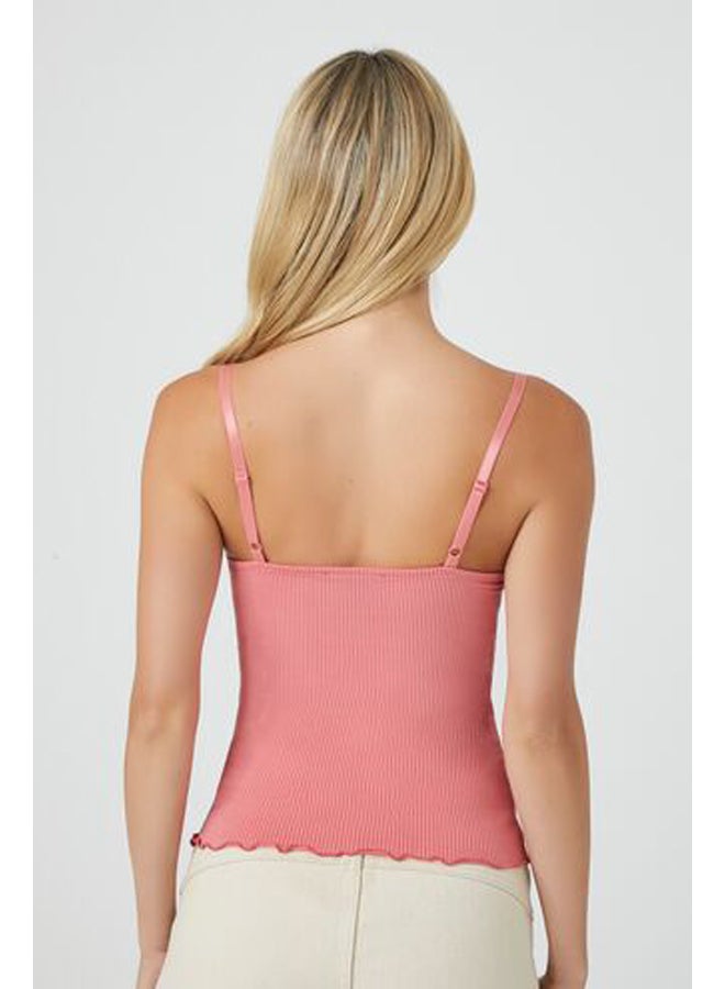 FOREVER 21 Ribbed Lace-Trim Cami - Image 3