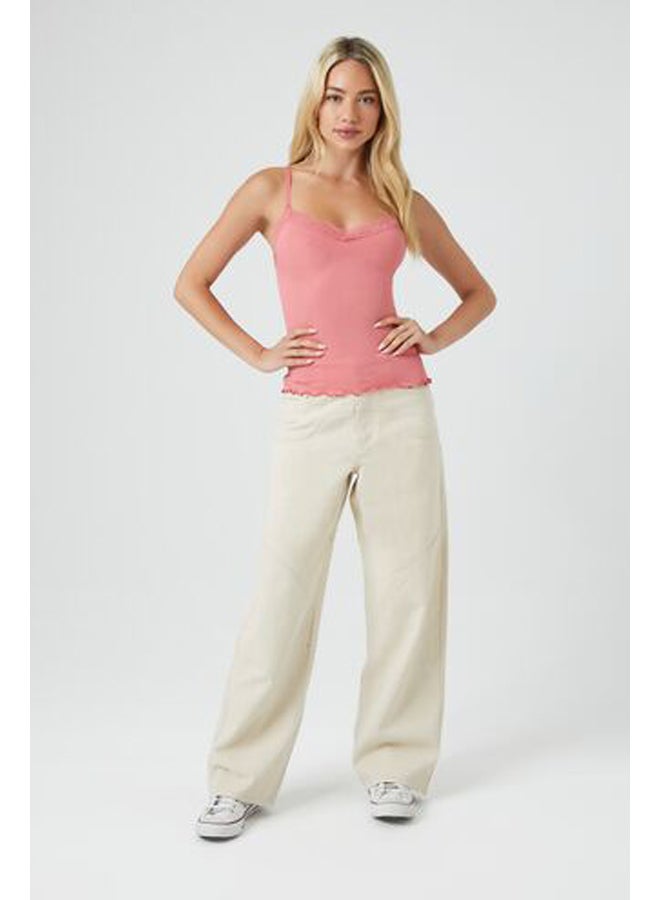 FOREVER 21 Ribbed Lace-Trim Cami - Image 4