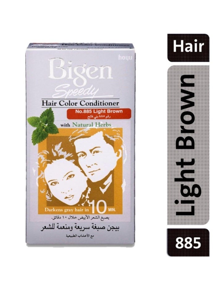 Bigen Hair Color Speedy Conditioner Light Brown 885 - Image 2