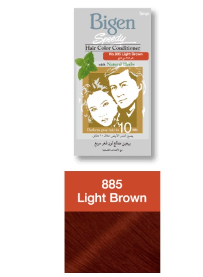 Bigen Hair Color Speedy Conditioner Light Brown 885 - Image 4