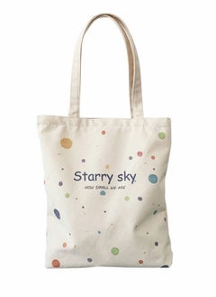 Cute Canvas Tote Bag with Separate Packaging Grocery Bags