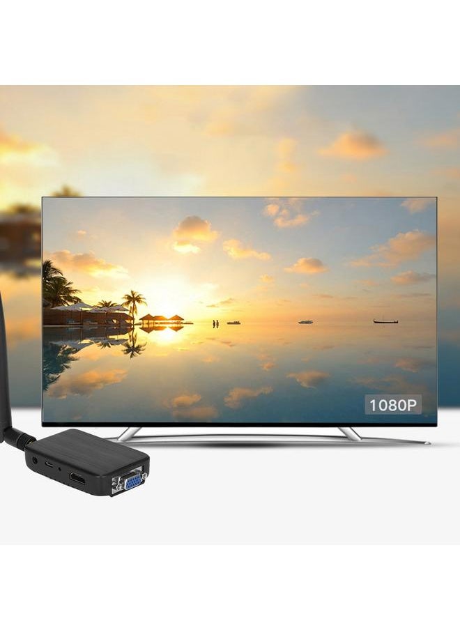 Thoraya - NC-812-16HV Wireless Mirascreen VGA HDMI Dual Port Receiver Miracast - Image 1
